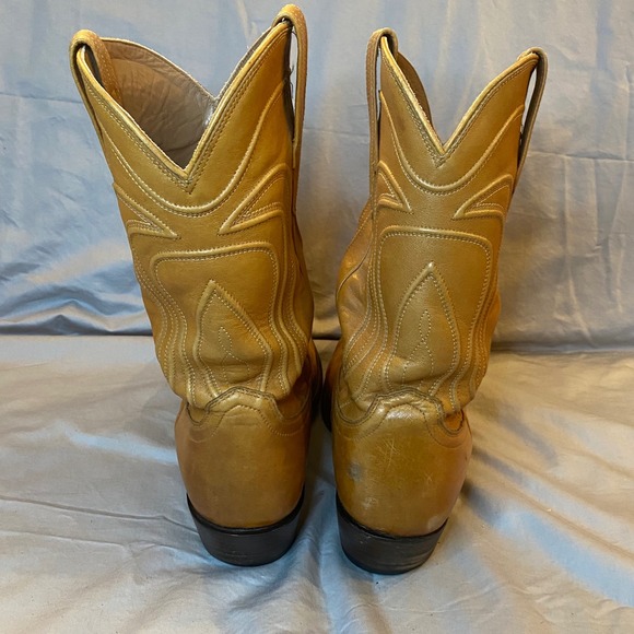 Tecovas Mens Cowboy Boots Tan Leather Western Style Handmade Size 12 D - Picture 4 of 9